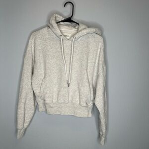 Abercrombie and Fitch soft essentials light gray hoodie women’s XS